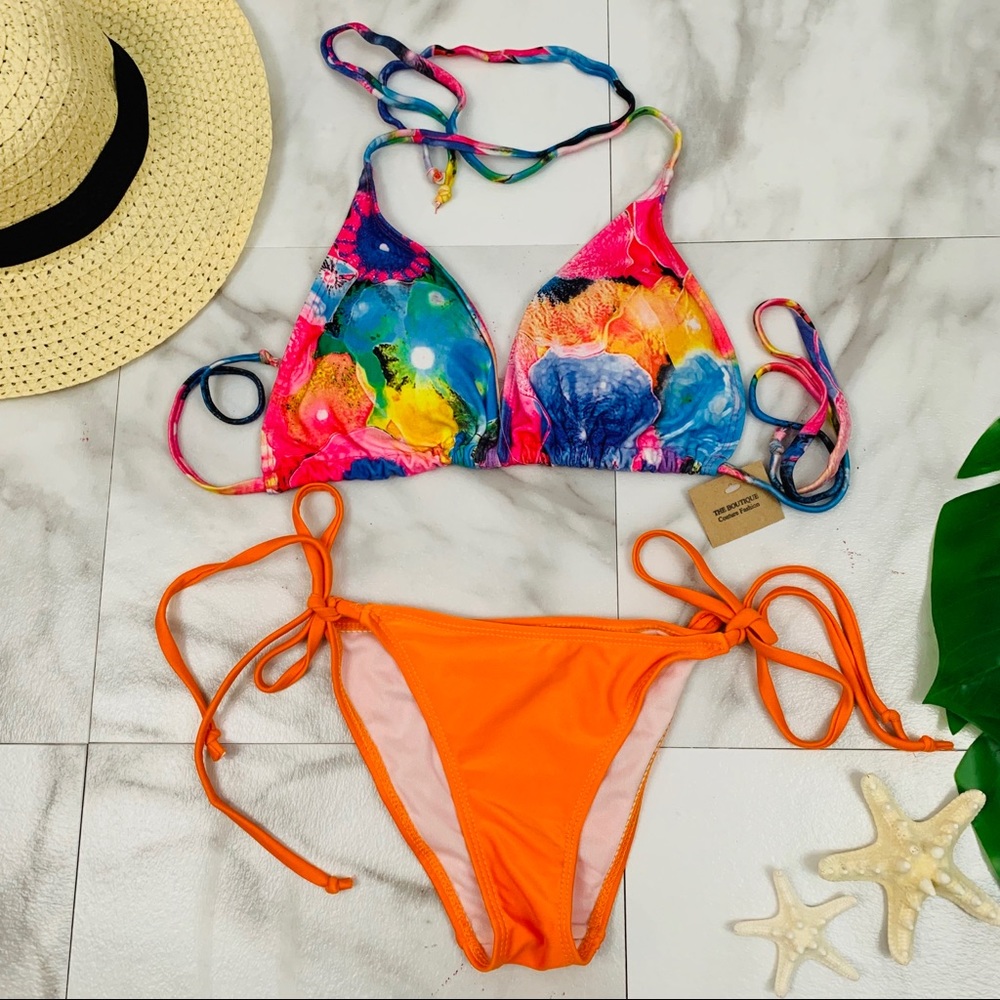 Tropical Neon Bikini set